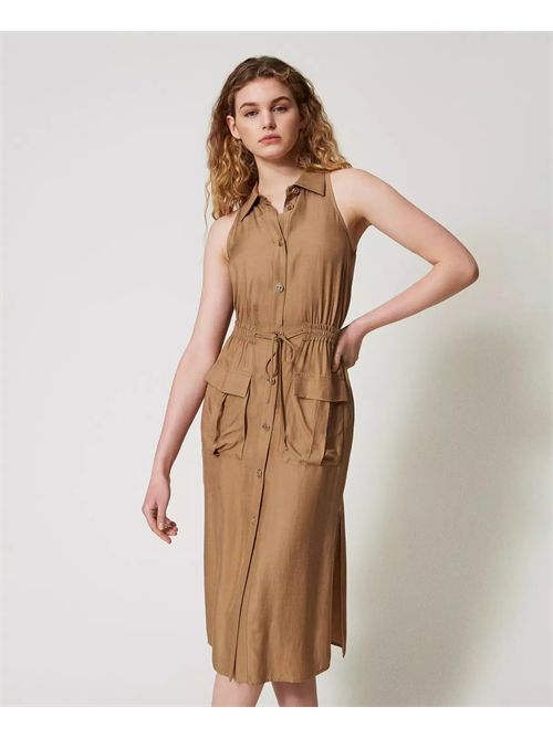 Abito lungo in envers satin TWINSET | TT2270/12438
